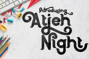 Atjeh Night: A Twisted Display Font for Bold Editorial Design