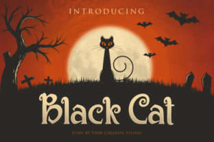 Black Cat: A Playful Display Font for Halloween Projects