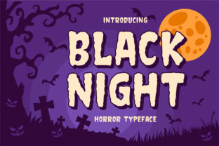 Black Night: A Whimsical Display Font for Spooky Branding