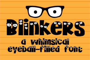 Blinkers: A Playful Display Font for Handmade Brands