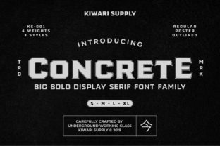 Concrete: A Modern Display Font for Bold Editorial Design