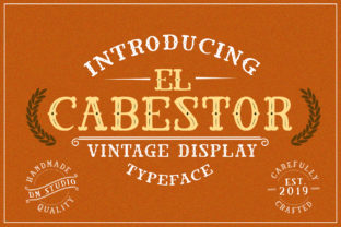 El Cabestor: A Bold Western Display Font for Web Headers