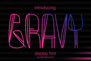 Gravy: A Fun Display Font for Standout Web Design