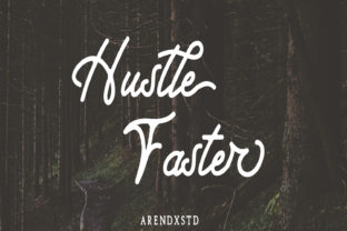 Hustle Faster: The Stylish Display Font for Crafters