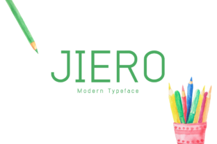 Jiero: A Modern Display Font for Brand Growth