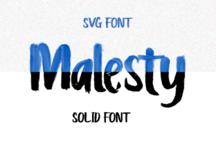 Malesty: A Bold Display Font for Handmade Brands