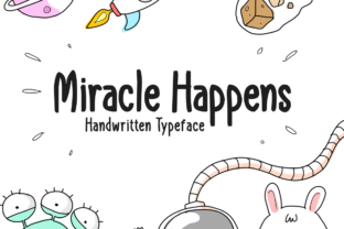 Miracle Happens: A Whimsical Display Font for Crafters