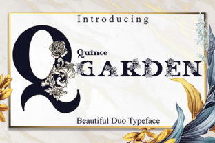 Quince Garden: Elegant Display Font for Branding
