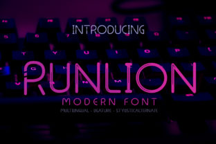 Runlion Font Review: A Futuristic Display for Modern Branding