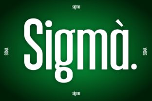 Sigma: The Smart Display Font for Modern Branding
