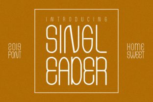 Singleader: A Classic Display Font for Modern Web Design