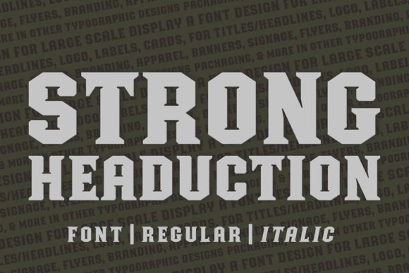 Strong Headucation: A Bold Display Font for Campaigns