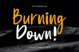 Transform Your Brand with the Burning Down Display Font